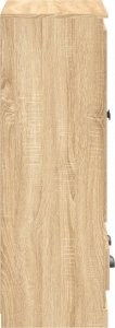 vidaXL Kredens, dąb sonoma, 60x35,5x103,5 cm, materiał drewnopochodny 7