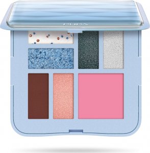 PUPA_3D Effects Design S Eyeshadow Palette paleta cieni do powiek Light Blue 8g 2
