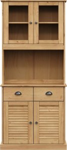 vidaXL Kredens VIGO, 78x40x175 cm, lite drewno sosnowe 5