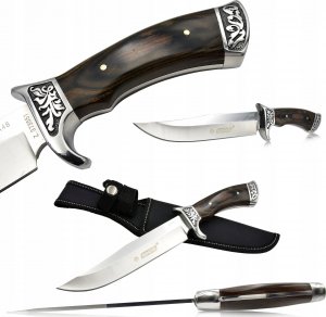 Kandar KANDAR Nóż Myśliwski Survivalowy Taktyczny Pochwa 15