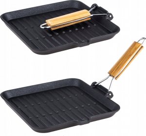 Patelnia KingHoff grillowa Żeliwna 24cm 14