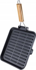 Patelnia KingHoff grillowa Żeliwna 24cm 17