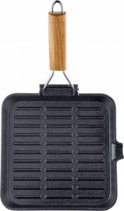 Patelnia KingHoff grillowa Żeliwna 24cm 18