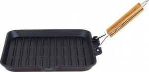 Patelnia KingHoff grillowa Żeliwna 24cm 19