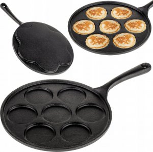 Patelnia KingHoff grillowa Żeliwna 24cm 24
