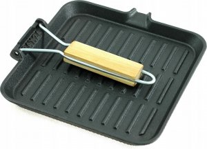 Patelnia KingHoff grillowa Żeliwna 24cm 6