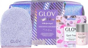 Glov Zestaw On-The-Go do demakijażu + Quick Treat do korekt makijażu + Magnet Cleanser do czyszczenia rękawic i pędzli + kosmetyczka 1