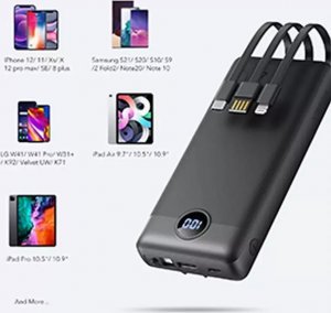 Powerbank 4kom.pl W2047 20000mAh Czarny 6