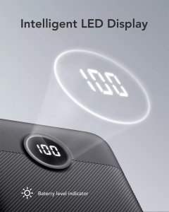 Powerbank 4kom.pl Powerbank Bateria zewnętrzna VEGER L20S - 20 000mAh LCD Quick Charge PD 20W czarny (VP2039PD  / W2039PD ) 11