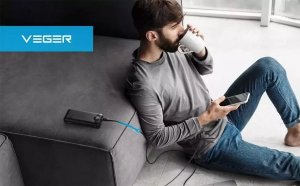 Powerbank 4kom.pl Powerbank Bateria zewnętrzna VEGER L20S - 20 000mAh LCD Quick Charge PD 20W czarny (VP2039PD  / W2039PD ) 5