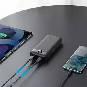 Powerbank 4kom.pl Powerbank Bateria zewnętrzna VEGER L20S - 20 000mAh LCD Quick Charge PD 20W czarny (VP2039PD  / W2039PD ) 9