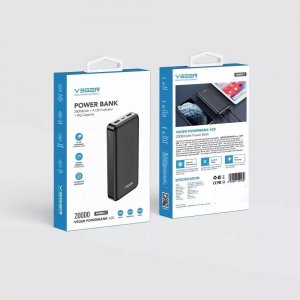 Powerbank 4kom.pl Bateria zewnętrzna VEGER A20 - 20 000mAh czarny (W2015) 2