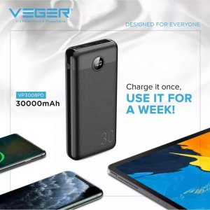 Powerbank Veger L30 30000mAh Czarny 15