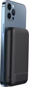 Powerbank 4kom.pl Bateria zewnętrzna (POWER BANK) VEGER MagOn Kick z ładowaniem indukcyjnym wspiera ładowanie z MagSafe 15W - 5 000mAh PD 20W czarny (V0553P / W0553P) 12