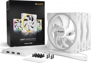 Wentylator be quiet! Light Wings White 140mm PWM 3-pack (BL102) 5