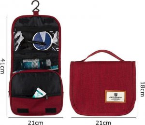 Peterson Kosmetyczka podróżna Peterson c. czerwona PTN NB3045 10