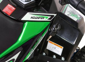 Ramiz Quad Highper na akumulator Zielony 35km/h + Silnik bezszczotkowy 1000W + Koła pompowane + Regulacja siedzenia 3
