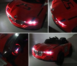 R-Sport Auto na akumulator Cabrio Czerwone 6