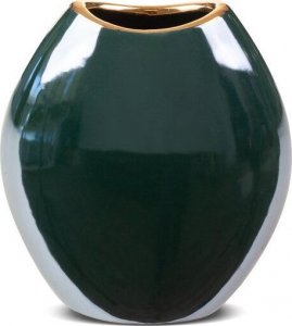 Eurofirany Wazon dekoracyjny ceramiczny MORA 14X7X16 ciemnozielony 1