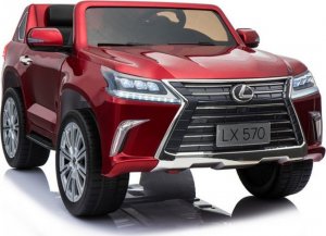 Lean Cars Pojazd na Akumulator LEXUS DK-LX570 Czerwony Lakierowany LCD 1