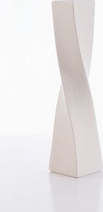 Eurofirany Nowoczesny wazon ceramiczny wąski RISO 9X9X39 kremowy 1
