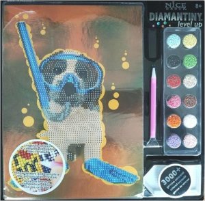 Russell Mozaika cekinowa samoprzylepna Pies 1235 32x32 B/C RUSSELL 2