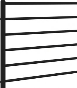 vidaXL Metalowe wezgłowie, czarne, 120 cm 6