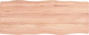 vidaXL Blat do biurka, jasnobrązowy, 100x40x6 cm, lite drewno dębowe 2