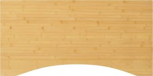 vidaXL Blat do biurka, 100x50x2,5 cm, bambusowy 1