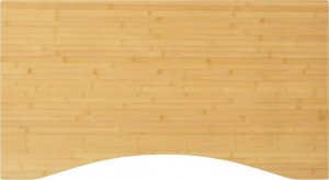 vidaXL Blat do biurka, 100x60x2,5 cm, bambusowy 1