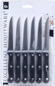 EXCELLENT HOUSWARE ZESTAW NOŻY DO STEKÓW BURGERÓW 6 szt. 139130 4