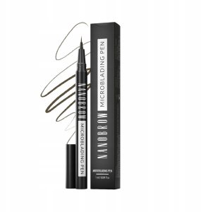 Nanobrow Microblading Pen precyzyjny pisak do brwi Dark Brown 1ml 2
