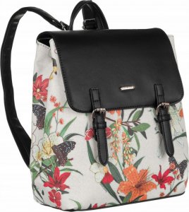 David Jones Plecak damski David Jones [DH] CM6690 czarny kwiaty 1