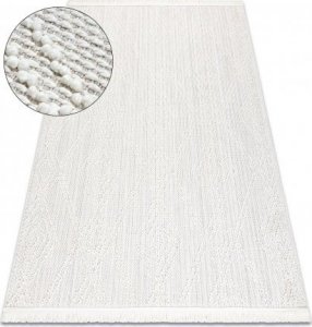 Dywany Łuszczów Dywan NANO EN14A Romby, pętelkowy, płasko tkany biały, 120x170 cm 1