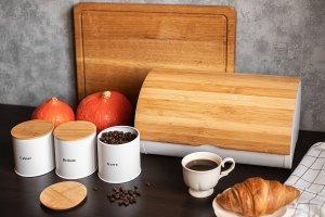 Chlebak Brunbeste CHLEBAK NA PIECZYWO Z POJEMNIKAMI 2705 biały 2