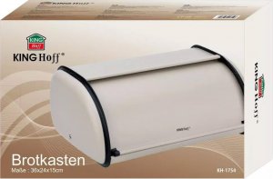 Chlebak KingHoff Chlebak metalowy KINGHoff 1754 pojemnik na pieczywo stalowy beżowy 2