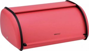 Chlebak KingHoff Chlebak metalowy KINGHoff 1753 pojemnik na pieczywo stalowy czerwony 4