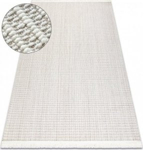 Dywany Łuszczów Dywan NANO FH72A Melanż, pętelkowy, płasko tkany biały, 120x170 cm 1