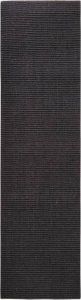 vidaXL Sizalowy dywanik do drapania, czarny, 80x300 cm 1