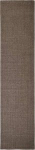 vidaXL Sizalowy dywanik do drapania, brązowy, 80x350 cm 1