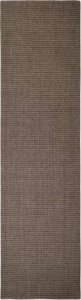 vidaXL Sizalowy dywanik do drapania, brązowy, 80x300 cm 1