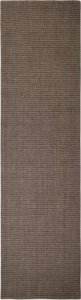 vidaXL Sizalowy dywanik do drapania, brązowy, 66x250 cm 1