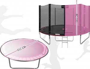 Trampolina ogrodowa Thunder Outside Pro z siatką zewnętrzną 10 FT 312 cm 2