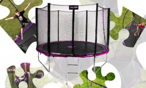 Trampolina ogrodowa Thunder Outside Pro z siatką zewnętrzną 10 FT 312 cm 10
