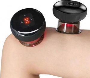 Masażer Aptel Elektryczna BAŃKA CHIŃSKA Rozgrzewająca do Masażu Akumulator czarna AG913A 2