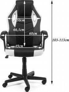 Fotel Furniture 4 Gamers F4G FG-19 Czarno-Czerwony 6