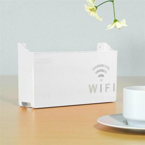Aptel Naścienna PÓŁKA na Router Wi-Fi biała AG986 4
