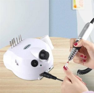 Aptel Elektryczna Frezarka do Paznokci 65W + Frezy + Kapturki (DA4) 6