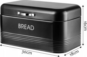 Chlebak Kadax Chlebak Pojemnik Na Chleb Pieczywo Stalowy Czarny 6