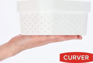 Curver Pojemnik Pudełko Ażurowe 1,4 L Biały 7